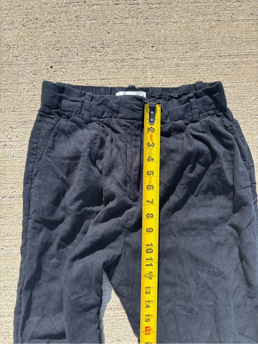Black Abercrombie & Fitch Linen Pants โ Short - Picture 8 of 9
